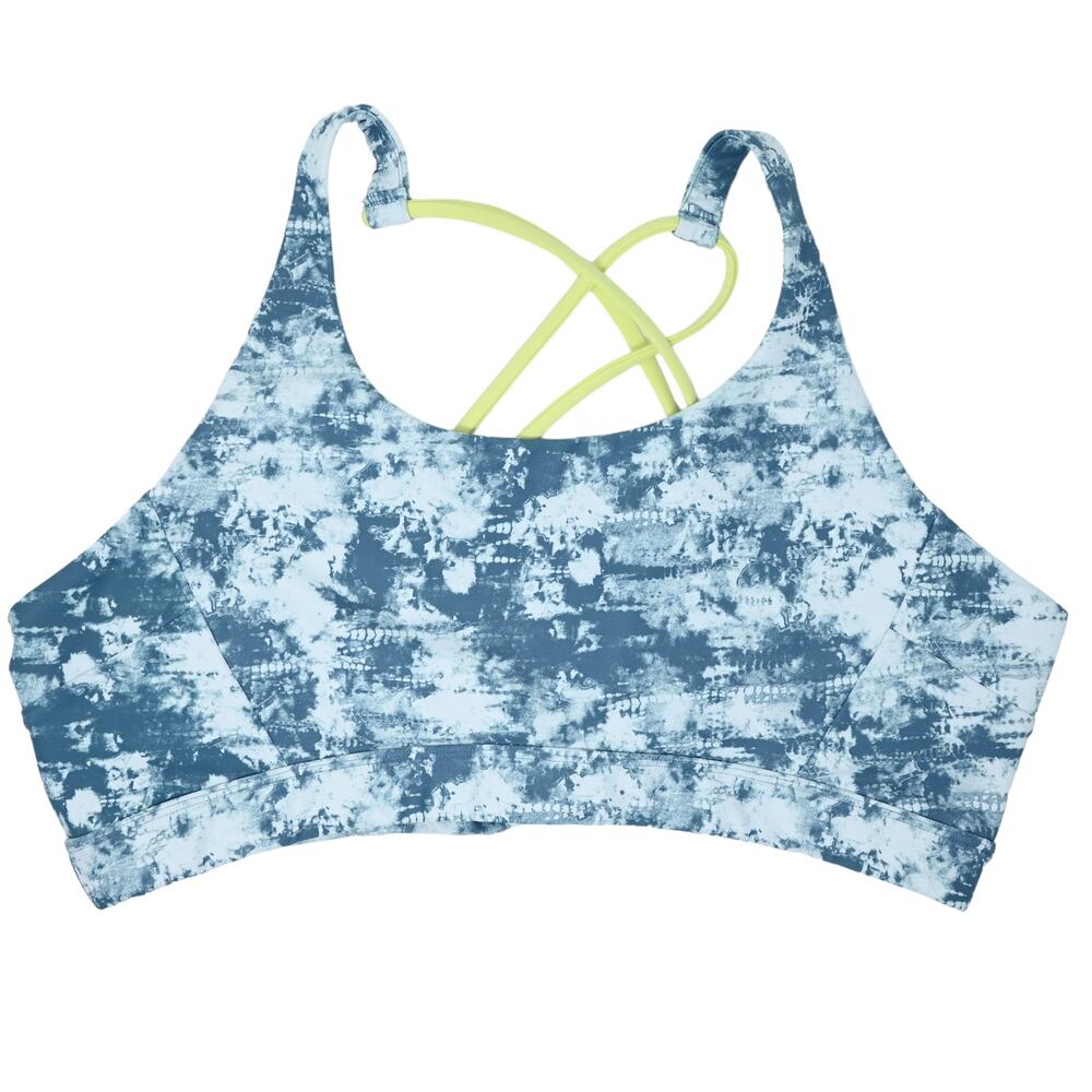 Soul by Soulcycle Looped X Back Tiedye Bra, size XXXL